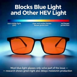 1PC 99% Orange Blue Light Blocking Glasses for Sleep- Anti Fatigue -Suitable for Screens|Game