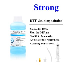 Powerful DTF Cleaning Solution Liquid for Epson DX5 DX7 L1800 L805 L800 1390 I3200 DTF ink cleaning Liquid (4 capacities Option)