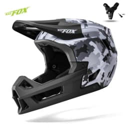 BATFOX Full Face Bike Helmet Off Road Speed Reduction Downhill Protect MTB Bicycle Helmet BMX Riding Racing Gear Cycling Helmets