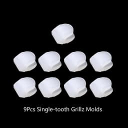 Silicone for Grillz Mold Bars Fitting Grill One Size Hip Hop Fit Men and Women Teeth Cap Replacement Easy Installation G