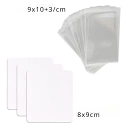 50 Pcs 8x9cm New Pattern Blank Jewelry Display Paper Label With Or Without Bags Necklaces Earrings Packaging Cards Wholesale