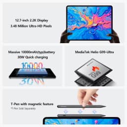 Teclast ArtPad Pro Tablets PC 12.7 inch MediaTek Helio G99 8GB RAM+256GB ROM 2.2K Ultra 10000mAh 30W 4G LTE Android 15