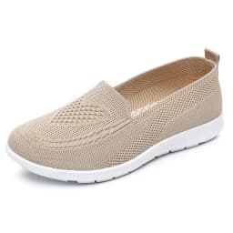 Comfortable casual women's shoes spring and summer breathable fabric uppers solid colors low-cut design soft and outdoor walking