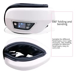 Smart Foldable Eye Massager Rechargeable Bluetooth Eye Care Mask Vibration Massage Relieve Eye Fatigue Portable Relax Device