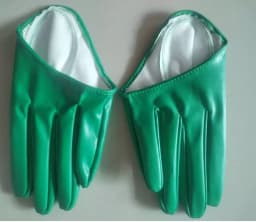 Men Women's Short Design PU Leather Half Palm Motorcycle Gloves Male Female Performance Dancing Gloves R982