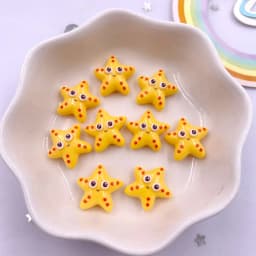 30pcs Colorful Resin Mini Turtles Crabs Fish Starfish Seahorses Seaweed Marine Organism Figurine Flatback Scrapbook Crafts DIY