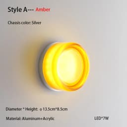 Nordic Simple Acrylic Wall Light Bedroom Bed Wall Light Atmosphere Light Corridor Balcony Ceiling Light Waterproof Wall Light