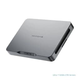 Khadas Mind 2, Pocket Mini PC with Intel Core Ultra 7 155H, 5.55Wh Battery, Thunderbolt 4, 8K, Win 11 Home, Micro Desktop Comput
