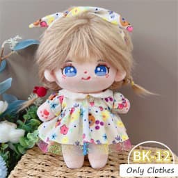 Cute Dres JK Uniform Clothes for 20cm Cotton Plush Cartoon DIY Doll Dress Up Clothing Skirt Suit Socks Toy Accessories Girl Gift