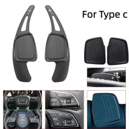 Aluminum Alloy Steering Wheel Paddle Shift for Audi 2017-2019 S3 S5 SQ2 SQ5 TT A3 8V A4 A5 Q2 Q3 Q5 Q7 - Performance Upgrade Acc