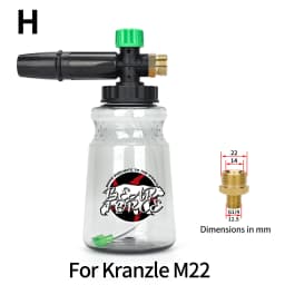 Pressure Washer Foam Lance Foam Nozzle Car Wash Foam Maker for Karcher Elitech Bort AR Bosch Michelin Pressure Washer