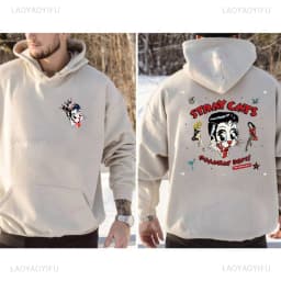 2025 New Hoodies Stray Cat Brian Setzer Lee Rocker Slim Jim Phantom Men Retro Aesthetic Hoodie Funny Tops Men's Clothing