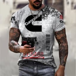 New Arrives Men's Tshirt Lemans Car Vintage Pattern T shirts Summer Oversized Casual Tees Mens Short Sleeve Tops Men Clothing