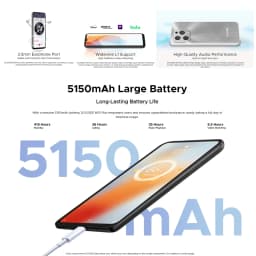 Global version DOOGEE N55 Smartphone 6.56 " 90Hz Screen Telephone Portable 4GB+128GB Triple 13MP 5150mAh Android 14 Mobile Phone