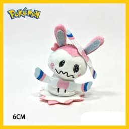 Mimikyu Eevee Plush Keychain Pocket Monster Cos Eeveelution Snorlax Doll Anime Pendant For Fan Collectible Sylveon Present Decor