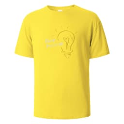 Think Positive Print T-Shirt Summer Tees For Men Women 100% Cotton O-neck Oversize Casual Short sleeved Tops