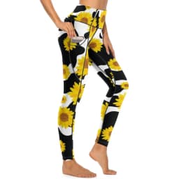 Cow Pattern Leggings Sexy Black Spots Print High Waist Yoga Pants Novelty Stretch Leggins Lady Design Running Sports Tights