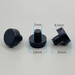 50Pcs Transparent Black Rubbber Anti Collision Hole Plugs 5mm 6mm Foot Pad Fasteners Screws Door Bumper Furniture Accessories