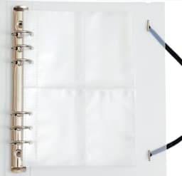 A5 A6 Zipper Binder Photo Card Collection Book Postcard Organizer Diary Notebook School Stationery