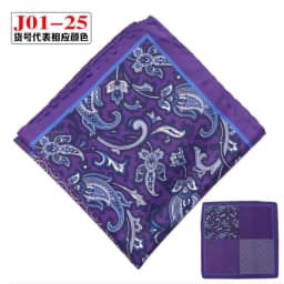 Men Pocket Square Print Real Satin Small Square Scarf Gentleman Business Suit Shirt Chest Scarf Handkerchief 24*24cm