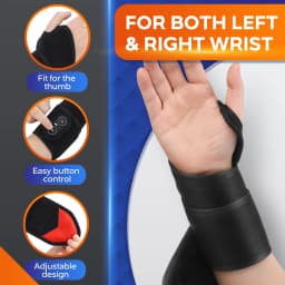 Electric Heating Wrist Guard 3 Levels Hot Compress Massage Wrist Brace Ankle Wrap Hand Foot Protector Rechargeable Wristband