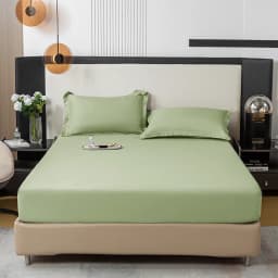 Black Fitted Sheet Home Bed Linen 90x200 Bed Cover with Elastic Band Tampa De Colchão Double Bedsheet (Pillowcase Need Order)