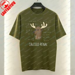 Witty Nerdy Math Cotton T-Shirt Clever Spanish Joke Deer Print Casual Tops Funny Vintage Tee Classic Fashion Men's Clothing