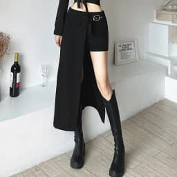 Gothic Patchwork Sexy Mini Skirts Goth Dark Techwear Women Grunge Irregular Hem High Waist Cargo Skirt Hip Hop Black Summer 2023