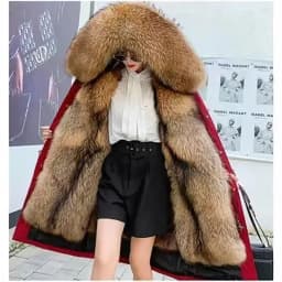 Chic Pai Overcome Winter Plus Velvet Thick Warm Parka High-End Detachable Liner Hooded Cotton-Padded Coat Women's Overcoat