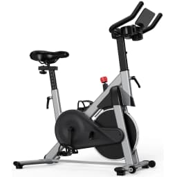Superun Exercise Bike Home Ergometer Exercise Bike with Adjustable Magnetic Resistance Indoor Bicycle LCD Display 100 Kg Load Capacity