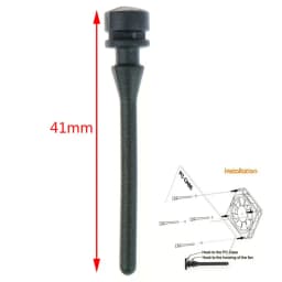 20pcs Anti Vibration Mount Silicone Screws Noise Reduction Equipment 41mm Screw Pin Rivet Rubber PC Fan Noise Absorbtion Fans