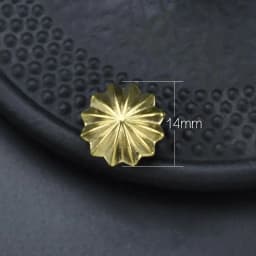 High-End Brass Wallet Buckle Leather Decorative Studs Brass Chrysanthemum Studs Belt Buckle Decoration Pure Copper Hardware
