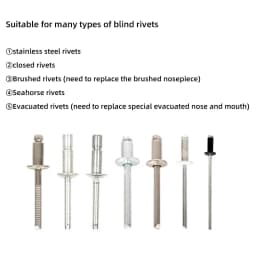 Electric Rivet Gun Rocol RL-520 Lithium Battery Automatic Rivet Gun Core Pulling Riveting Tool Stainless Steel Brushed Rivets
