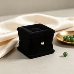 Square Black Present Sofa Ring Velvet Gift Box Jewelry Packaging For Wedding Engagement Display Holder Storage Wholesale