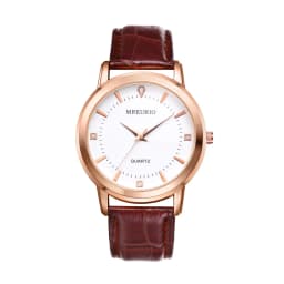 Lancardo Retro Business Classic Brown Leather Band Lovers Watch Men Women Luxury Couple Quartz Wristwatch Hours Relogio Feminino