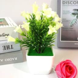 Artificial Plant Lily Flower Pinecone Potted Plants Home  Wedding Living Room Table Shop Decor Artificial Aquatic Plants Bonsai