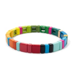 BEUTIFOR 2026 Green Yellow Blue Colroful Beaded Bangle For Women Handmade Elastic Beads Bracelets Sets
