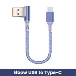 10CM 20CM Short Elbow USB C Cable 60W USB A To Type C Fast Charging Cable for iphone 15 16 Huawei Samsung Xiaomi Power Bank Cord