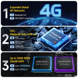 Ulefone Armor 27T+ 4G THERMAL BY FLIR® Rugged Phone 10600mAh Up to 24GB+256GB 6.78"FHD 120Hz Night Vision Android 15 Smartphone