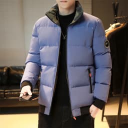 Winter Casual Jacket Men Stand Collar Warm Down Jacket Men Winter Thickened Collar Warmth Jacket Men Street Fashion Casual Coats