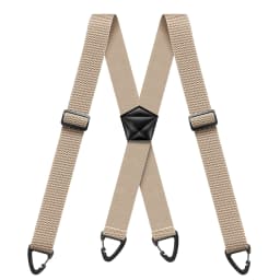 Hidden Suspenders for Men 1.6" Wide Elastic Adjustable Work Suspenders Heavy Duty with 4 Snap Loop X-back Braces for Trousers