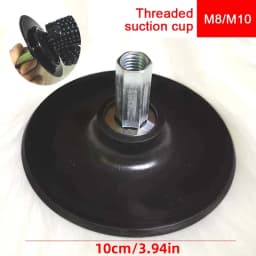 3XLR Black Silver Suction Cup Black Suction Cup Adapter for Telescopic Linear Actuator Reciprocating Linear Actuator Parts