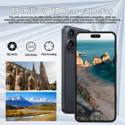 K-Touch New Cell Phone A 17 Pro Max Mobile Phones Android 5G 7.3HD 22G+2TB Smartphone 16+48MP Dual Sim 7800mAh Unlocked Global Version