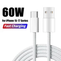 PD 60W USB Cable For Apple iPhone 17 16 11 12 13 14 15 Pro Max 17 Air USB Type C Cable Fast Charging Date Wire Phone Charge Line
