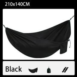 Portable Hanging Hammocks Single Person for Travel Beach Outdoor Camping Colorful High Strength Parachute Fabric Bed Storage Bag