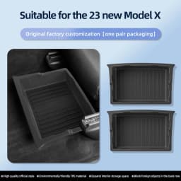 LUCKEASY for Tesla Model X 2023-2026 Under Seat Storage Box Car Interior Accessories Drawer Type Storage Organizer Lower Case