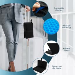 Foldable Gel Seat Cushion 3D Honeycomb Cool Breathable Portable Travel Beach Camping Mat Car Office Chair Cushion