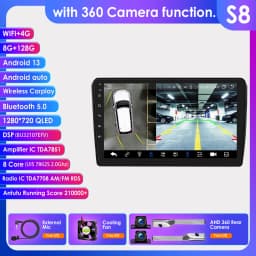 OSSURET CarPlay Android Auto Car Radio For Audi A3 8P 2003 - 2013 Car Multimedia Video Player Navi GPS 2din 4G-LET autoradio RDS