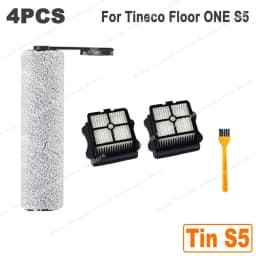 Fit For Tineco Floor ONE S5 / S5 Pro 2 / S5 Pro / S5 Blue, But Not For Tineco S5 Combo and S5 Steam Roller Brush and Filter