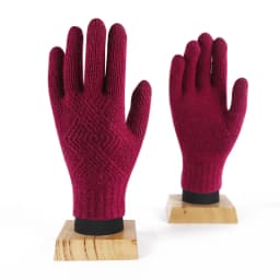 Winter Women Keep Warm Touch Screen Plus Cashmere Thicken Cycling Elasticity Knitting Wool Gloves Fashion Elegant Female Slim